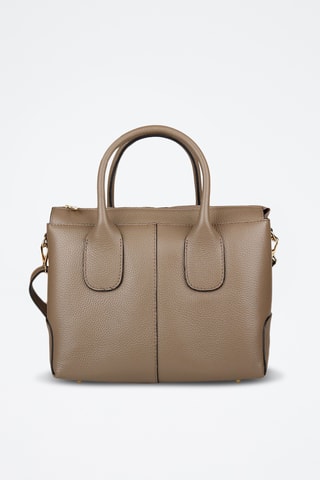 Sac à main en cuir de veau - Taupe