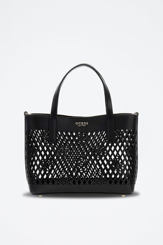 Sac à main et pochette Letty - Blanc et noir