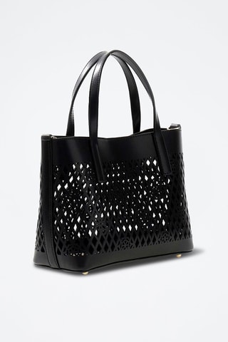 Sac à main et pochette Letty - Blanc et noir