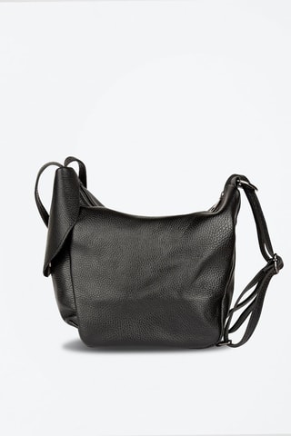 Bandolera de piel bovina Negro - Negro