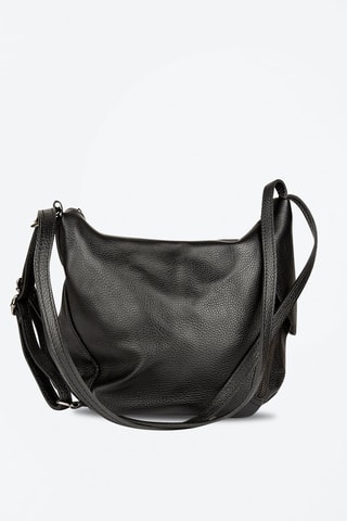 Bandolera de piel bovina Negro - Negro
