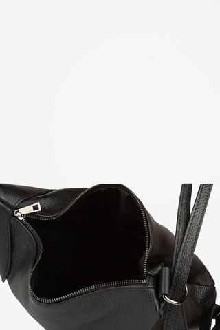 Bandolera de piel bovina Negro - Negro