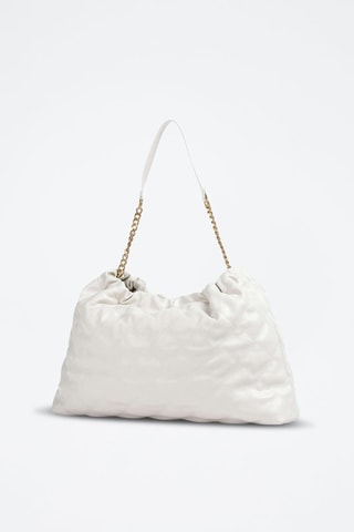 Sac porté épaule - Blanc et doré