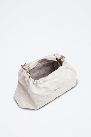 Sac porté épaule - Blanc et doré