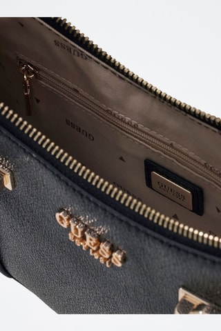 Sac porté épaule Leona - Noir et doré