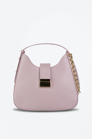 Sac bandoulière en cuir - Rose