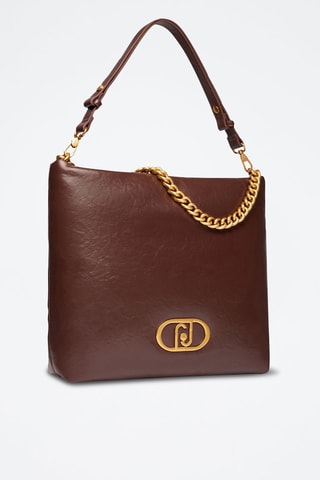 Sac porté épaule - Doré et marron