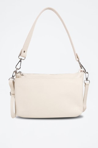 Sac porté épaule en cuir - Beige