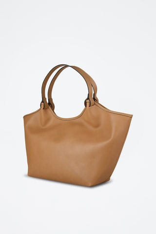 Cabas en cuir de veau - Beige