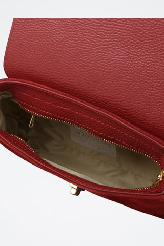 Sac bandoulière en cuir de veau - Rouge