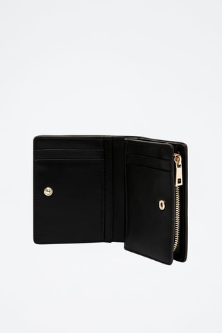 Portefeuille en cuir Camelia S - Noir