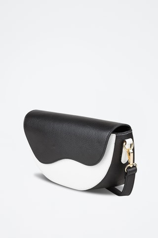 Sac bandoulière en cuir de veau - Noir