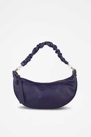 Sac porté épaule en cuir de veau - Violet