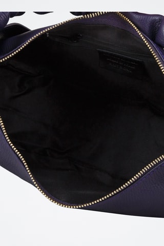 Sac porté épaule en cuir de veau - Violet
