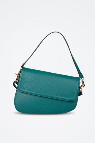 Sac porté épaule en cuir de veau - Vert