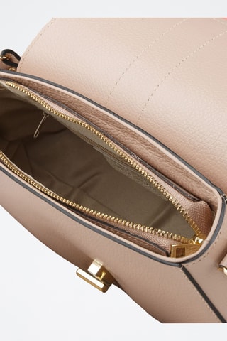 Sac porté épaule en cuir de veau - Beige