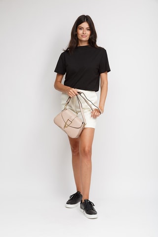 Sac porté épaule en cuir de veau - Beige