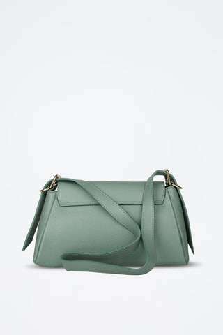 Sac porté épaule en cuir de veau - Vert