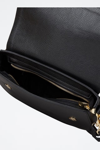 Sac porté épaule en cuir de veau - Noir