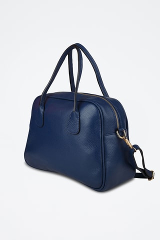 Sac à main en cuir de veau - Bleu marine