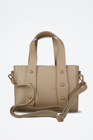Sac à main en cuir de veau - Beige