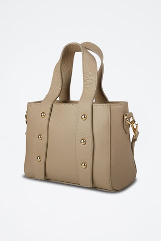 Sac à main en cuir de veau - Beige