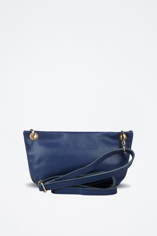 Sac bandoulière en cuir de veau - Bleu marine
