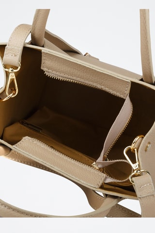 Sac à main en cuir de veau - Beige