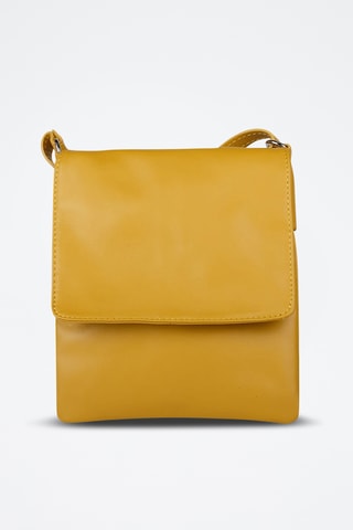 Sac bandoulière en cuir de veau - Jaune