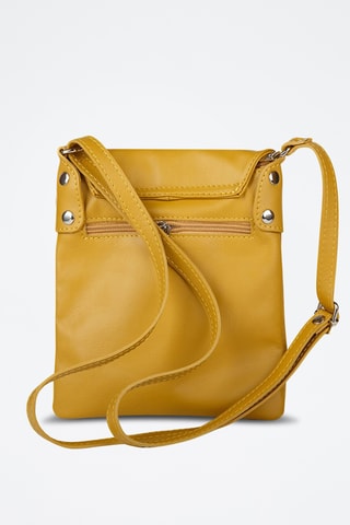 Sac bandoulière en cuir de veau - Jaune