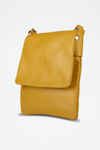 Sac bandoulière en cuir de veau - Jaune