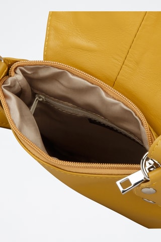 Sac bandoulière en cuir de veau - Jaune