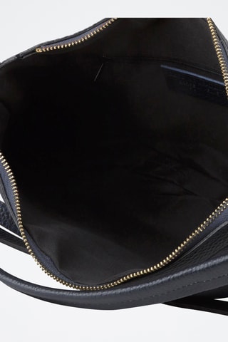 Sac porté épaule en cuir de veau - Bleu