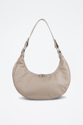 Sac porté épaule en cuir de veau - Beige
