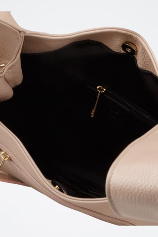 Sac à main en cuir de veau - Beige
