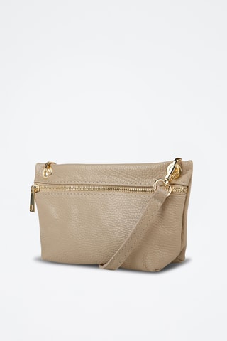 Sac bandoulière en cuir de veau - Beige