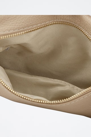 Sac bandoulière en cuir de veau - Beige