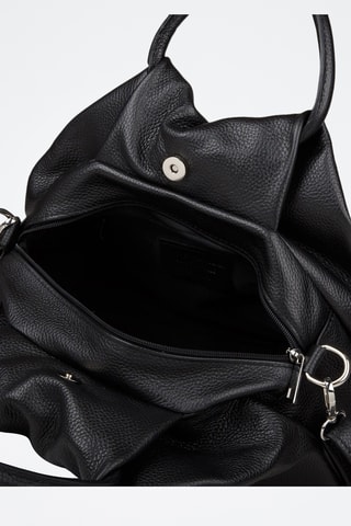 Sac à main en cuir de veau - Noir