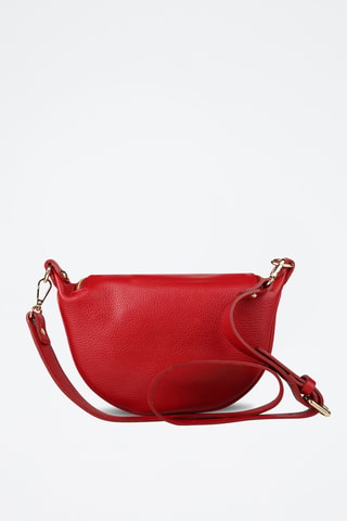Sac bandoulière en cuir de veau - Rouge