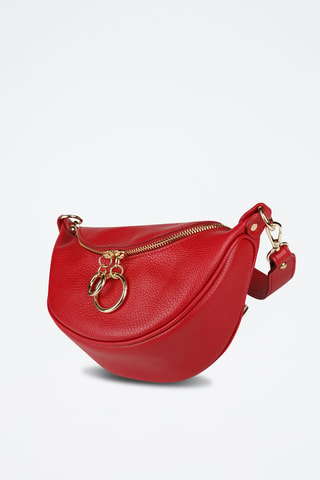 Sac bandoulière en cuir de veau - Rouge