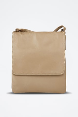 Sac bandoulière en cuir de veau - Taupe