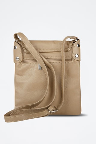 Sac bandoulière en cuir de veau - Taupe