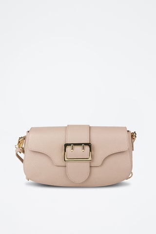 Sac porté épaule en cuir de veau - Beige