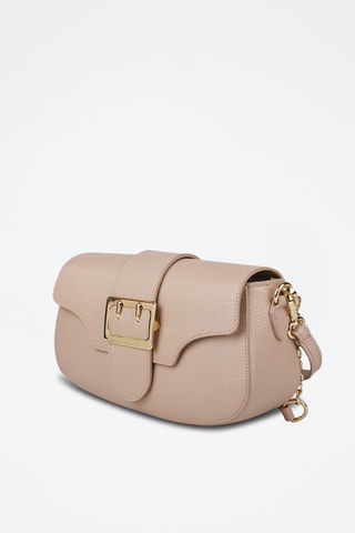 Sac porté épaule en cuir de veau - Beige