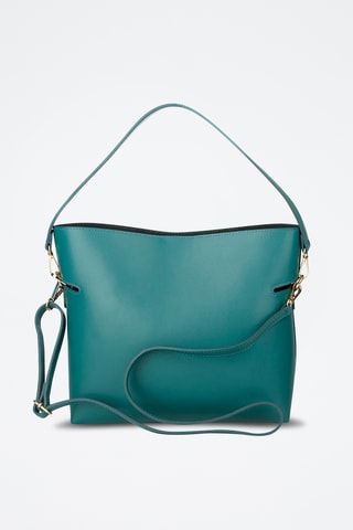 Sac à main et pochette en cuir de veau - Vert
