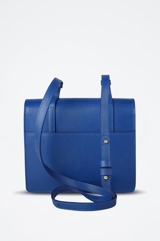 Sac bandoulière en cuir de veau - Bleu