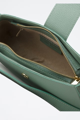 Sac porté épaule en cuir de veau - Vert