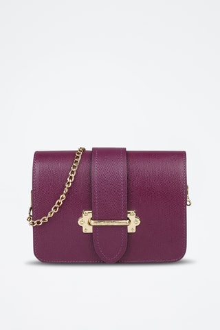 Sac bandoulière en cuir de veau - Rose