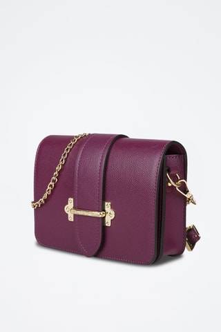 Sac bandoulière en cuir de veau - Rose
