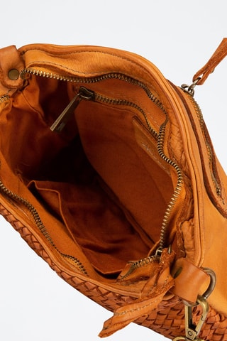 Sac bandoulière en cuir - Marron